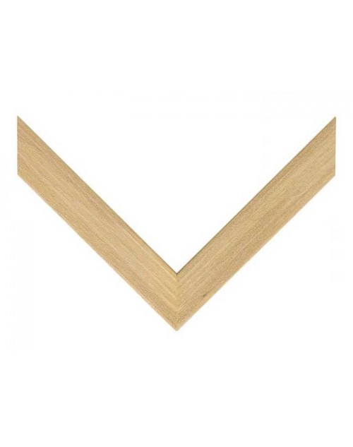 Κορνίζα ξύλινη 4,0 εκ. πλακέ κερωμένη στο φυσικό χρώμα του ξύλου 128-430-200